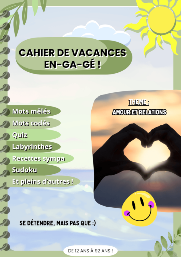 Cahier de vacances 2025 : Amour et relations
