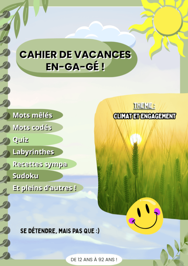 5 Cahiers d'été, se détendre, mais pas que :)